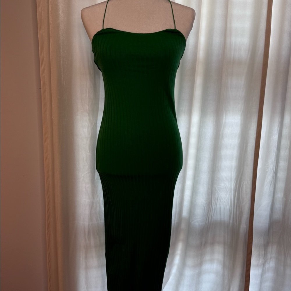 Zara Green Bodycon Cocktail Dress